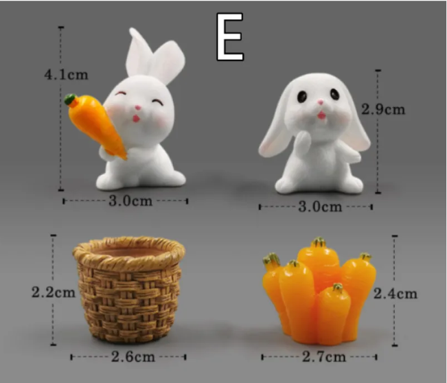 Mini Resin Animal Figurines – DIY Micro-Landscape Decor - HEARTLESS Habits