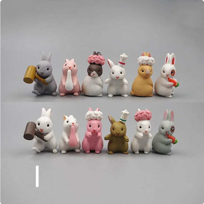 Mini Resin Animal Figurines – DIY Micro-Landscape Decor - HEARTLESS Habits