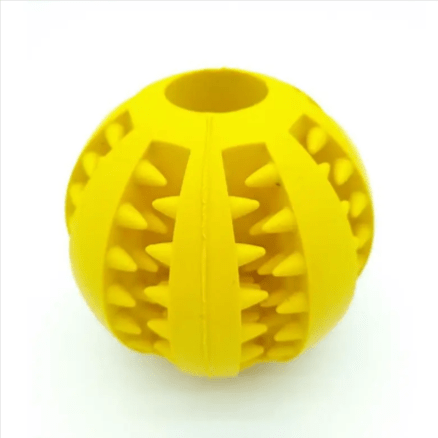 Interactive Rubber Slow Feeder Dog Ball - HEARTLESS Habits