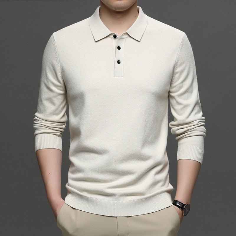 Men's Lapel Knit Pullover Sweater - HEARTLESS Habits