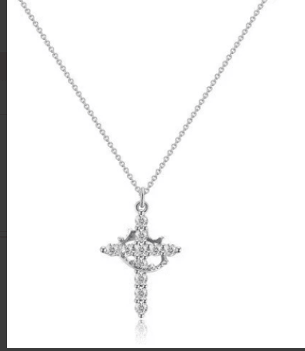 Crown Cross Necklace - HEARTLESS Habits