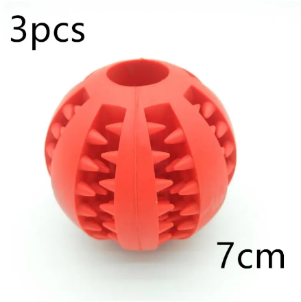Interactive Rubber Slow Feeder Dog Ball - HEARTLESS Habits
