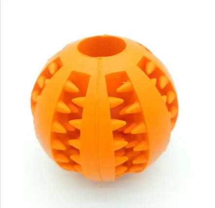 Interactive Rubber Slow Feeder Dog Ball - HEARTLESS Habits