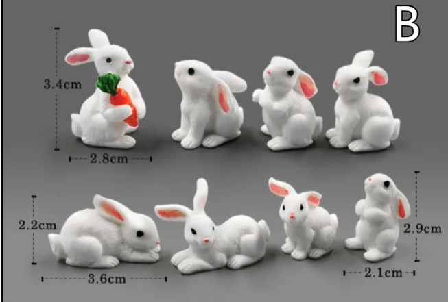 Mini Resin Animal Figurines – DIY Micro-Landscape Decor - HEARTLESS Habits