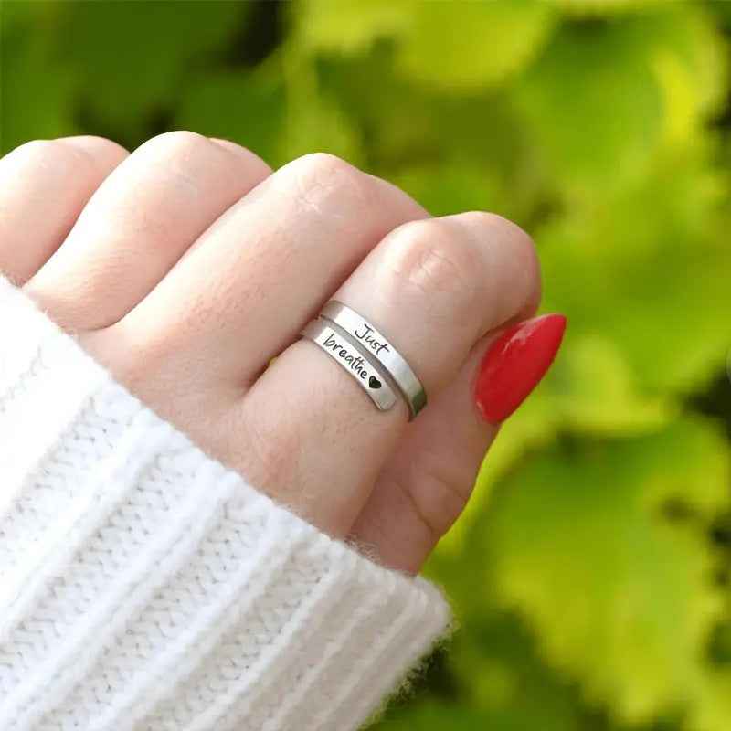 Silver Spiral Heart Ring - HEARTLESS Habits