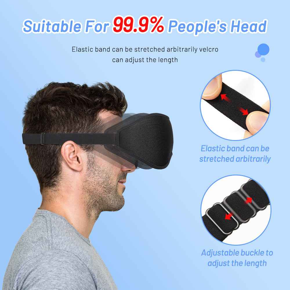3D Natural Memory Foam Sleep Mask for Comfort - HEARTLESS Habits