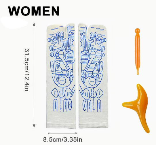 Reflexology Socks with Massage Tool (One Set) - HEARTLESS Habits
