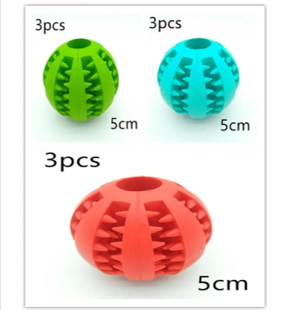 Interactive Rubber Slow Feeder Dog Ball - HEARTLESS Habits