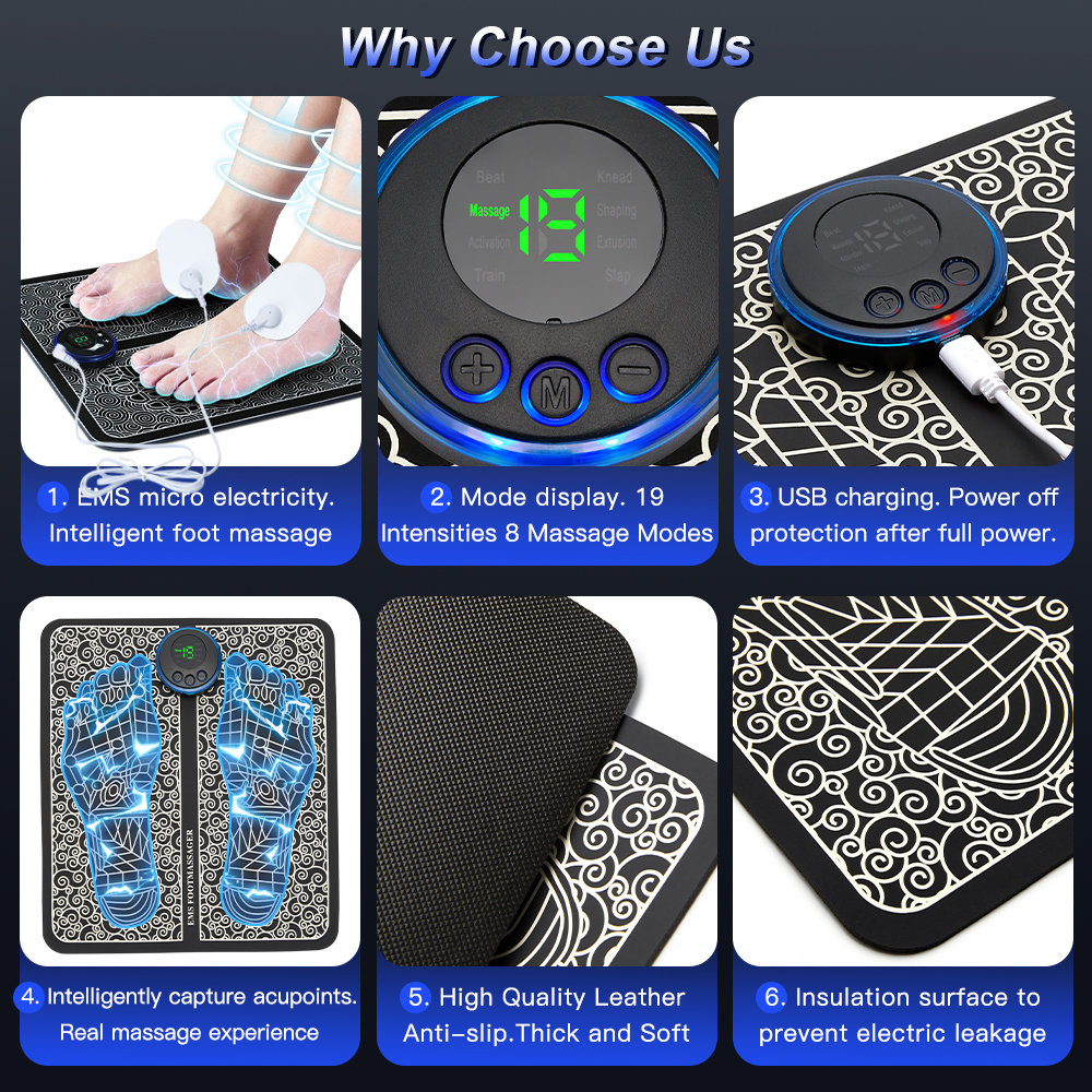 Rechargeable Foot Massage Pad - HEARTLESS Habits