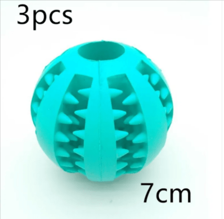 Interactive Rubber Slow Feeder Dog Ball - HEARTLESS Habits