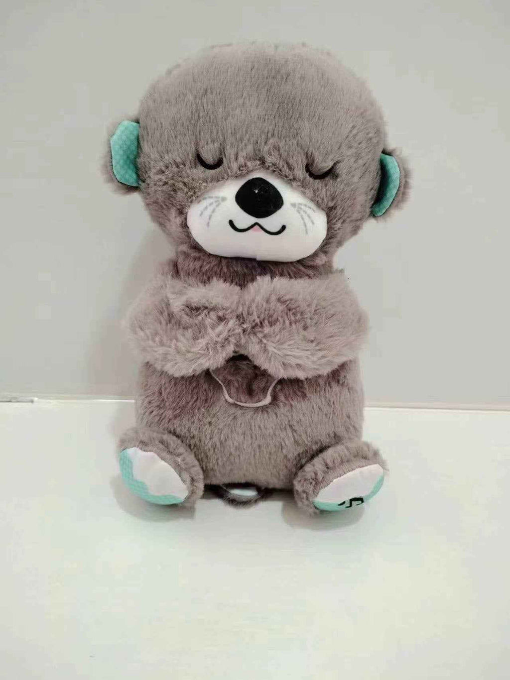Sound Machine Soothe 'n Snuggle Otter Portable Plush Baby Toy with Sensory Details Music Lights & Rhythmic Breathing Motion - HEARTLESS Habits
