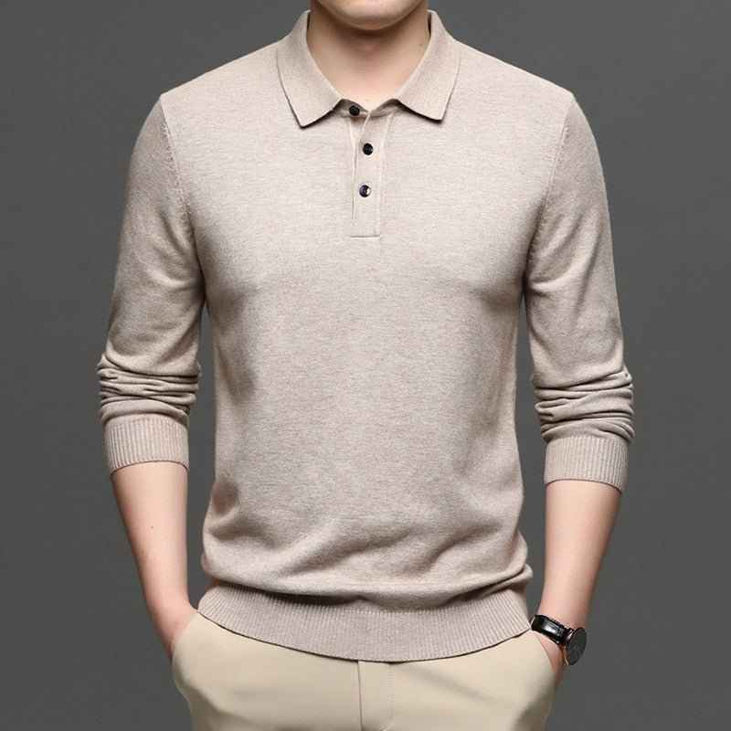 Men's Lapel Knit Pullover Sweater - HEARTLESS Habits