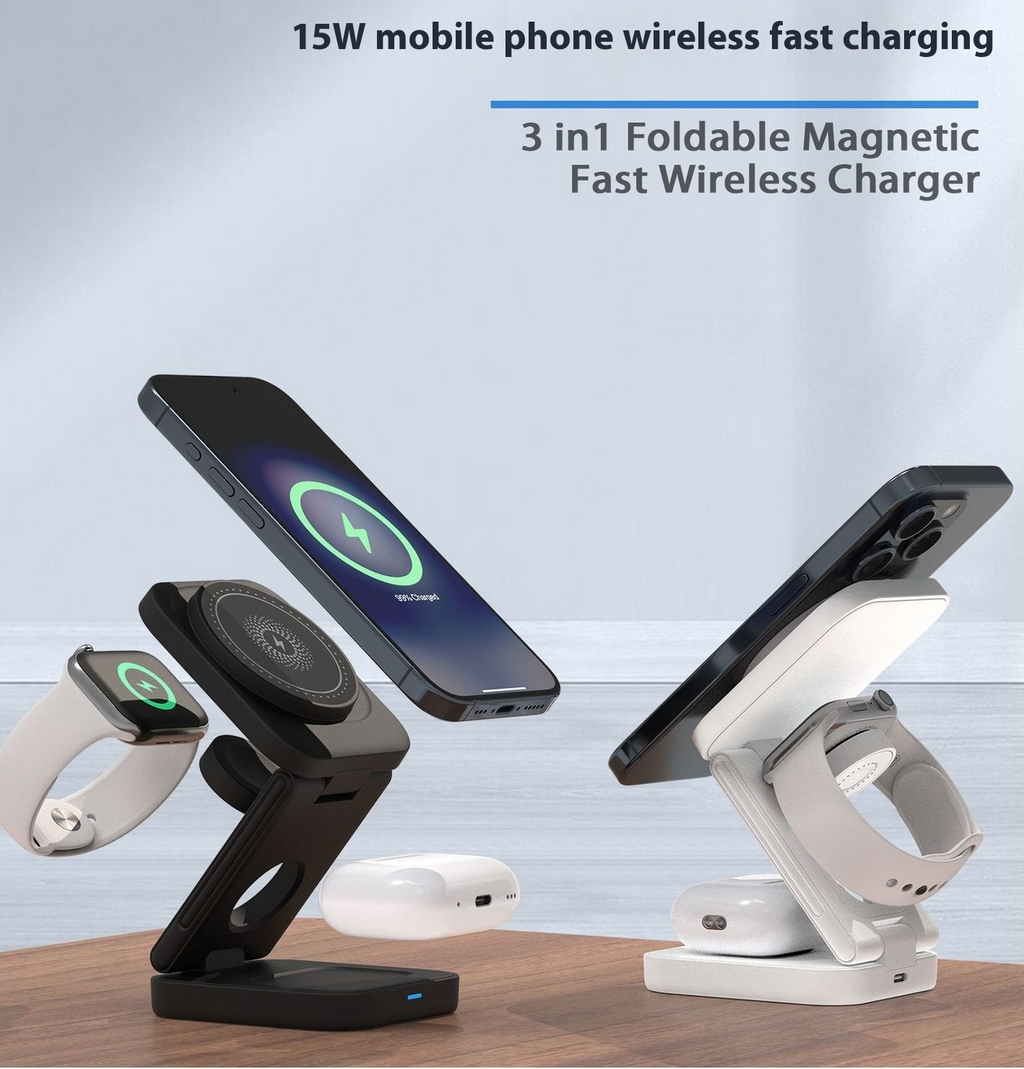 3 IN 1 FOLDABLE WIRELESS CHARGER - HEARTLESS Habits