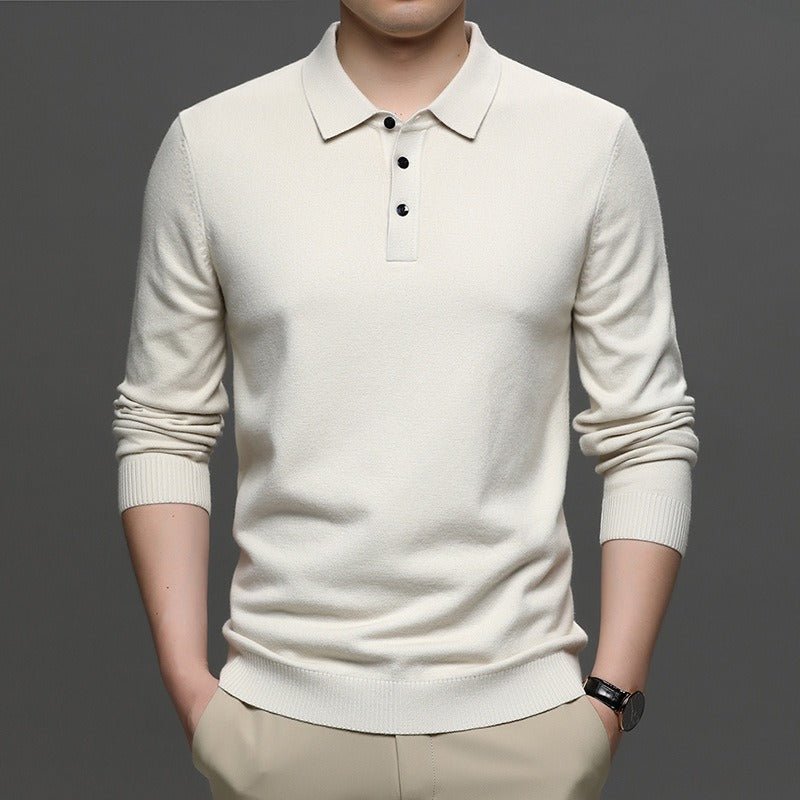 Men's Lapel Knit Pullover Sweater - HEARTLESS Habits
