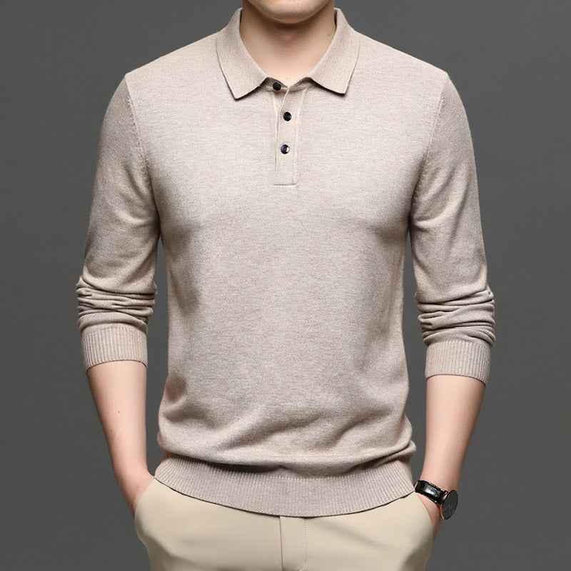 Men's Lapel Knit Pullover Sweater - HEARTLESS Habits