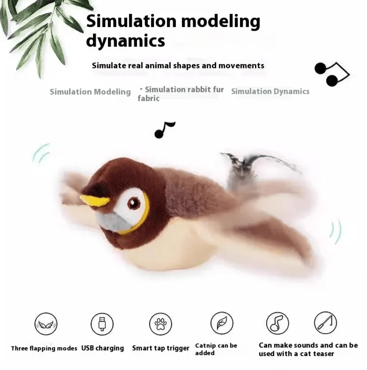 Plush Bird Pet Toy - HEARTLESS Habits