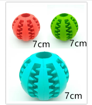 Interactive Rubber Slow Feeder Dog Ball - HEARTLESS Habits