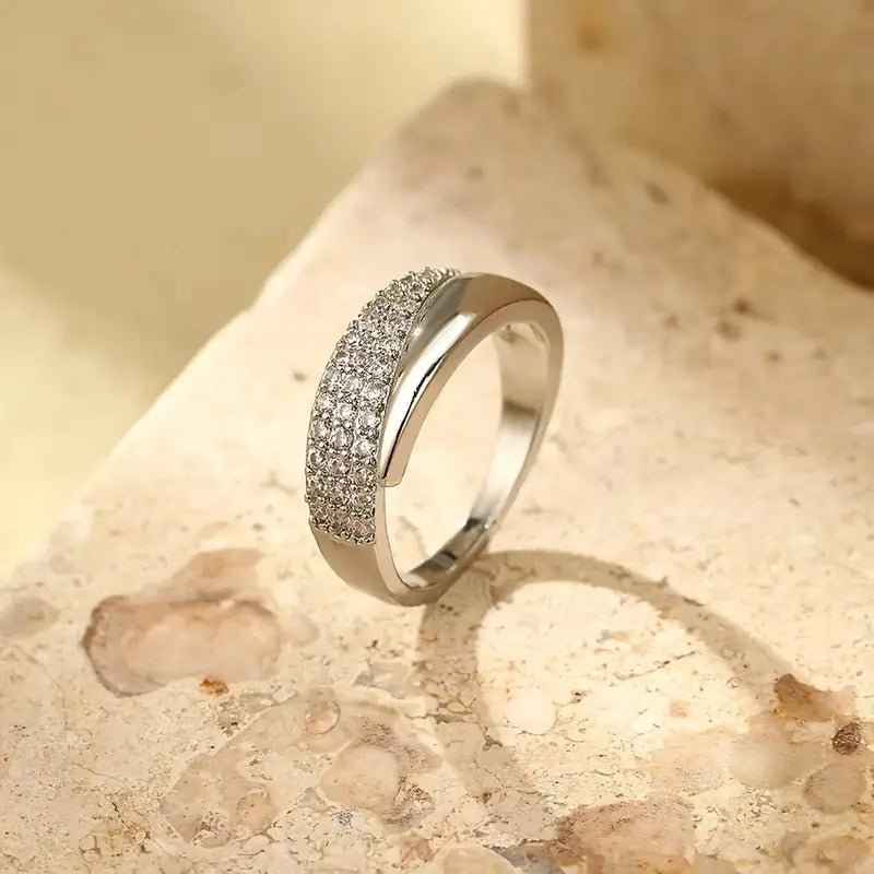 Elegant Adjustable Sparkle Ring - HEARTLESS Habits