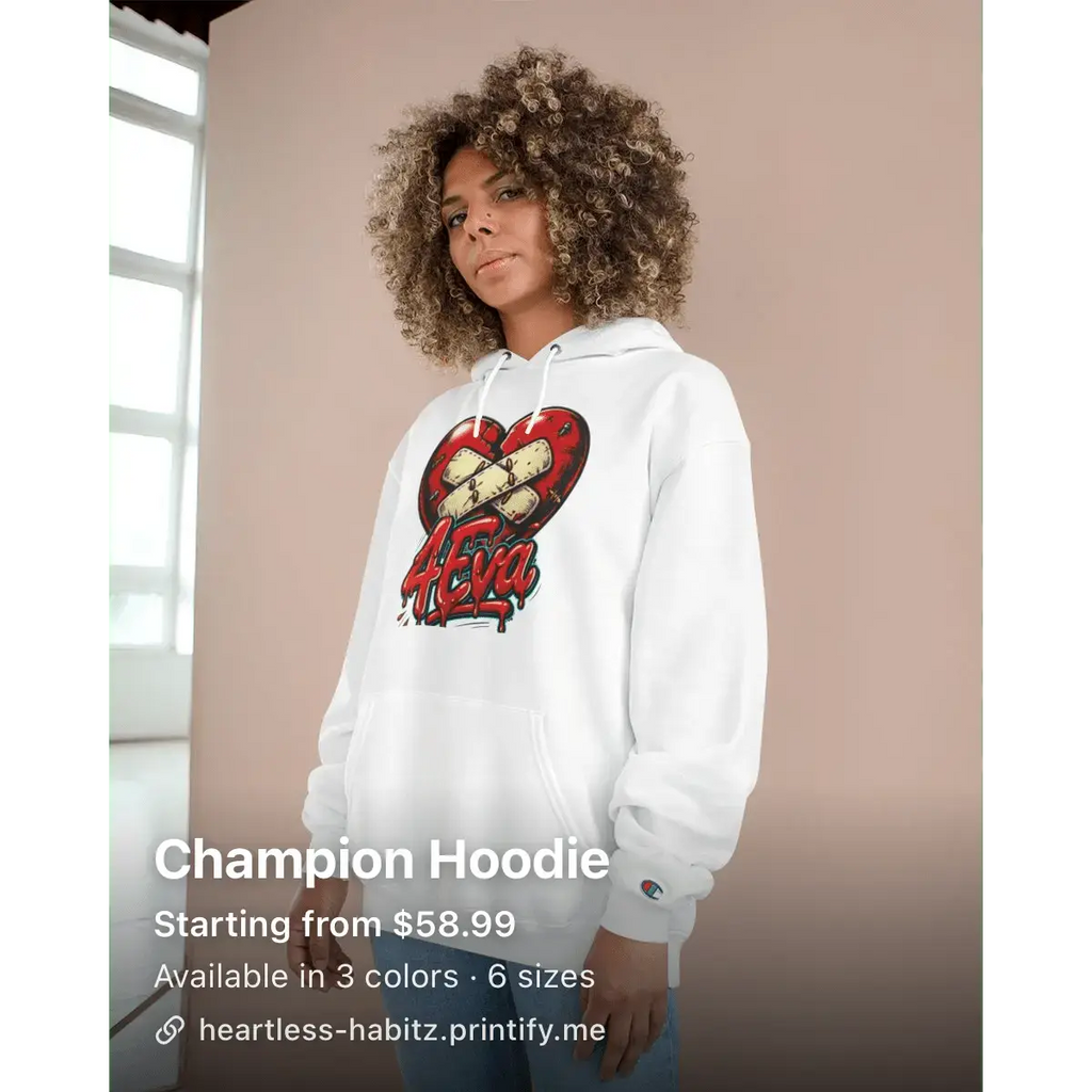 Champion 4eva Heartless Hoodie - HEARTLESS Habits
