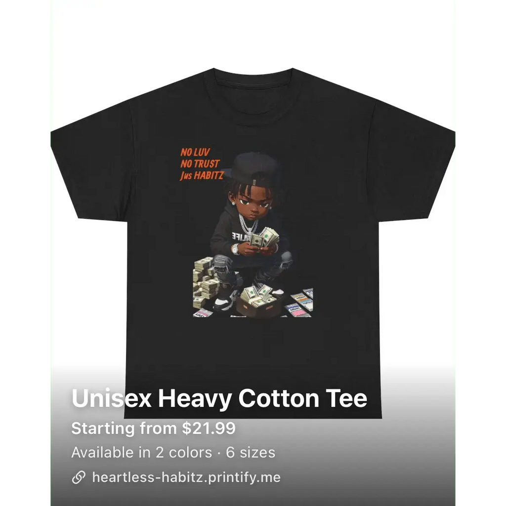 BABYmoney Heavy T-Shirt - HEARTLESS Habits