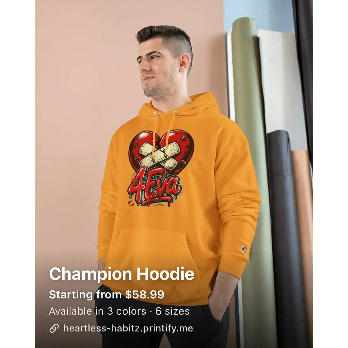 Champion 4eva Heartless Hoodie - HEARTLESS Habits