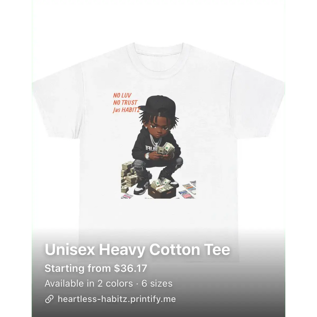 BABYmoney Heavy T-Shirt - HEARTLESS Habits