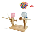 Handmade Balloon Heads Wooden Fighter Puppets - HEARTLESS Habits