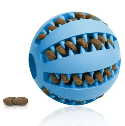Interactive Rubber Slow Feeder Dog Ball - HEARTLESS Habits