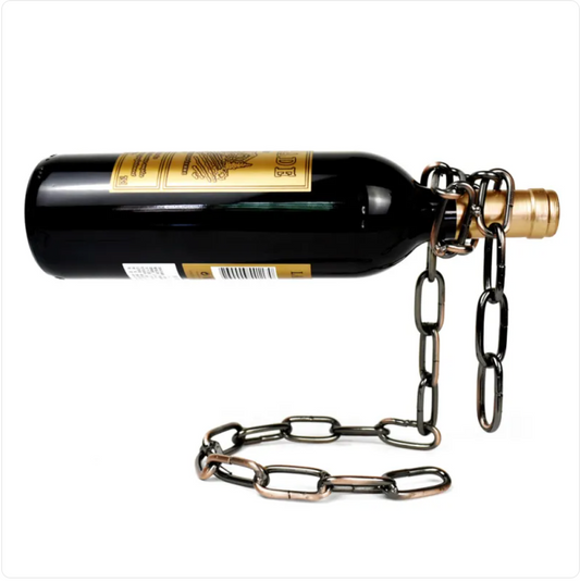 Suspension Chain Wine Rack Metal Holder - HEARTLESS Habits