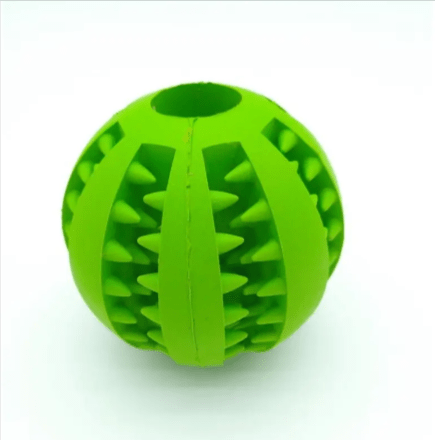 Interactive Rubber Slow Feeder Dog Ball - HEARTLESS Habits