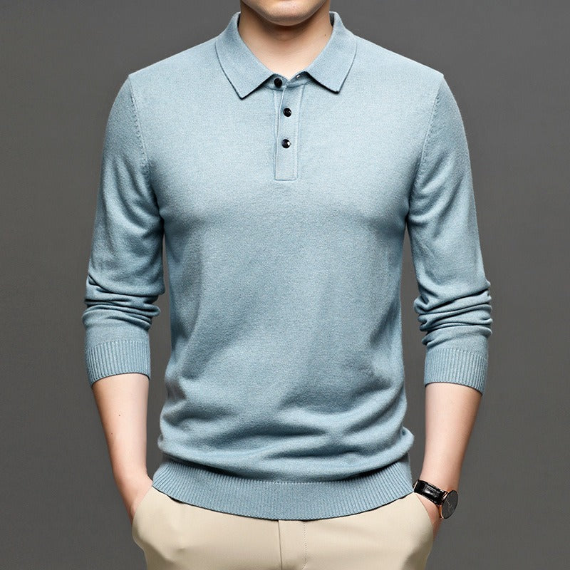 Men's Lapel Knit Pullover Sweater - HEARTLESS Habits