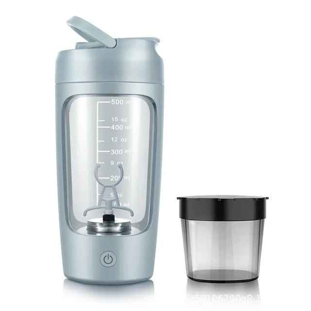 Electric Portable Whey Protein Shaker Bottle - HEARTLESS Habits