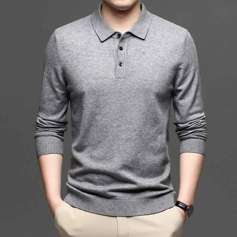 Men's Lapel Knit Pullover Sweater - HEARTLESS Habits