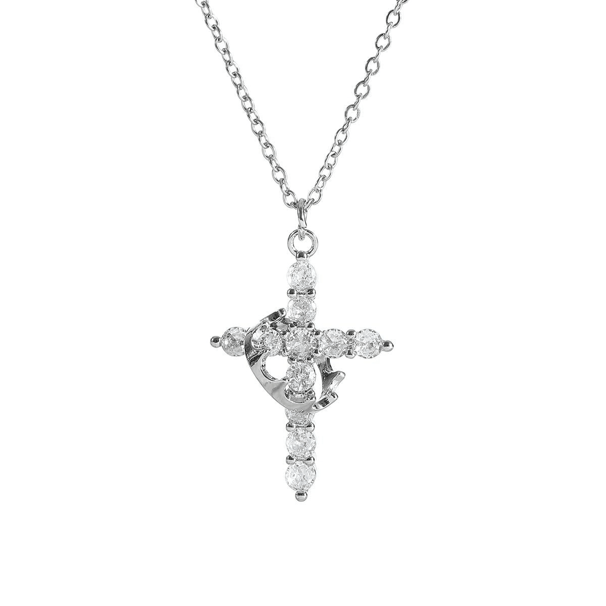 Crown Cross Necklace - HEARTLESS Habits