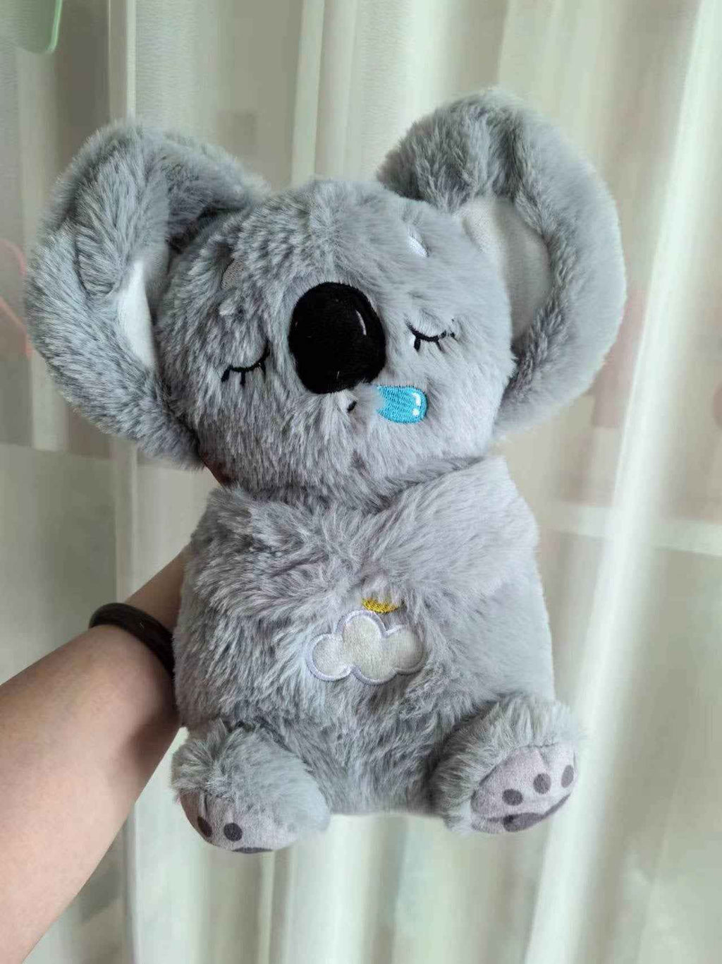 Sound Machine Soothe 'n Snuggle Otter Portable Plush Baby Toy with Sensory Details Music Lights & Rhythmic Breathing Motion - HEARTLESS Habits
