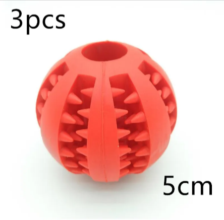 Interactive Rubber Slow Feeder Dog Ball - HEARTLESS Habits