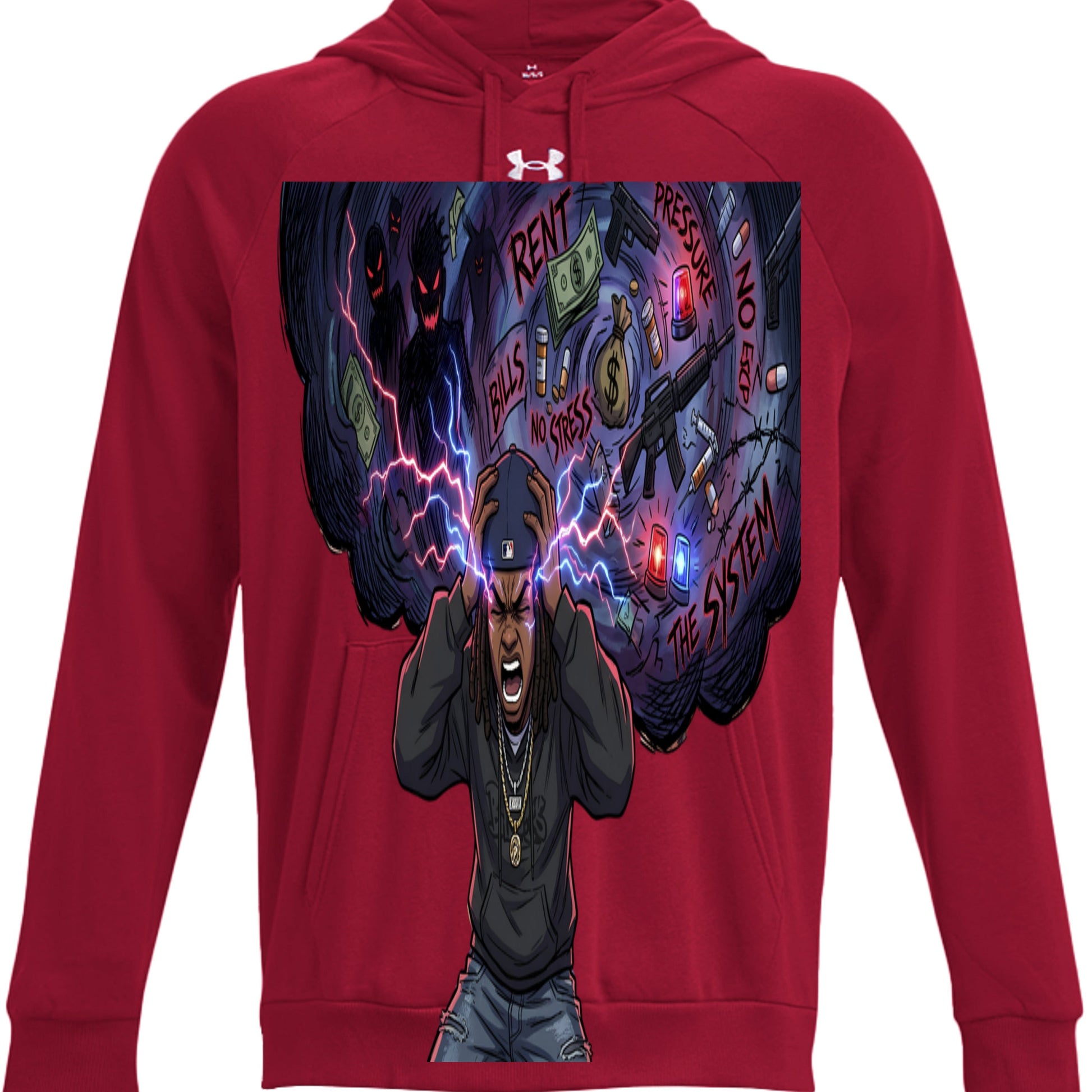 Under Armour Men's Rival Fleece Hooded Sweatshirt HEARTLESS Habits